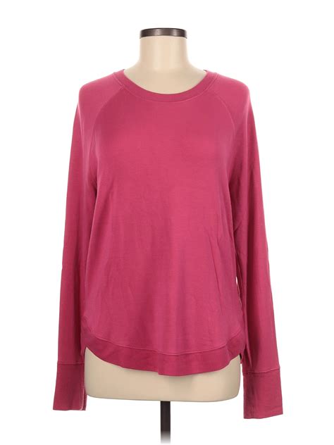 Athleta Color Block Solid Burgundy Sweatshirt Size M 59 Off ThredUp