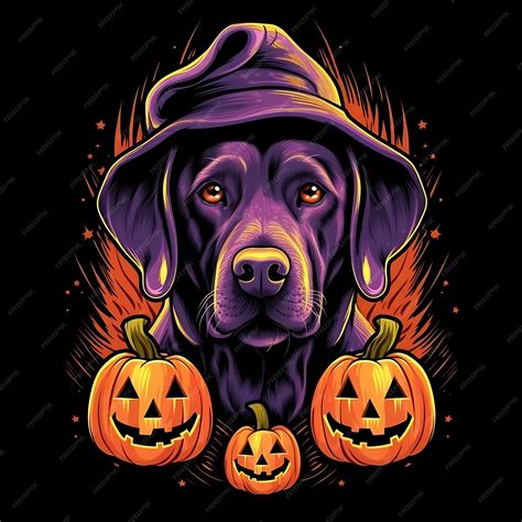 Premium AI Image | Happy Halloween Cute Dog Halloween Pumpkin Cartoon