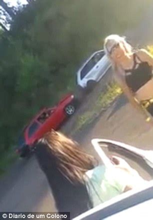 Startling Moment Blonde Accidentally Causes Three Car Crashby Doing This Video John
