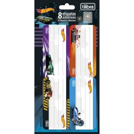 Etiqueta Escolar Pautada Hot Wheels 8 Etiquetas Tilibra 234630 Papelaria Criativa