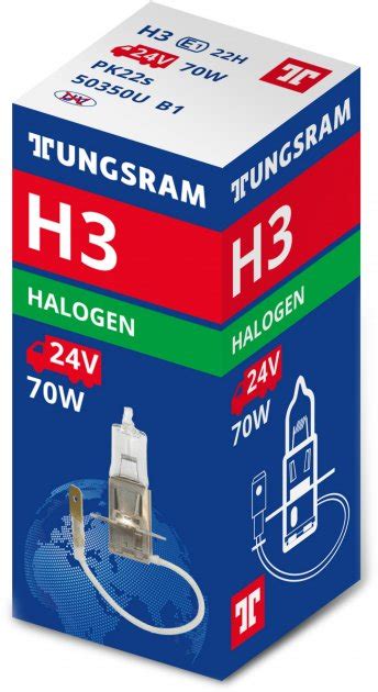 Автолампа Tungsram 24V H3 70W 1 шт (TU 50350U.1K-93103599) (LP0247 ...