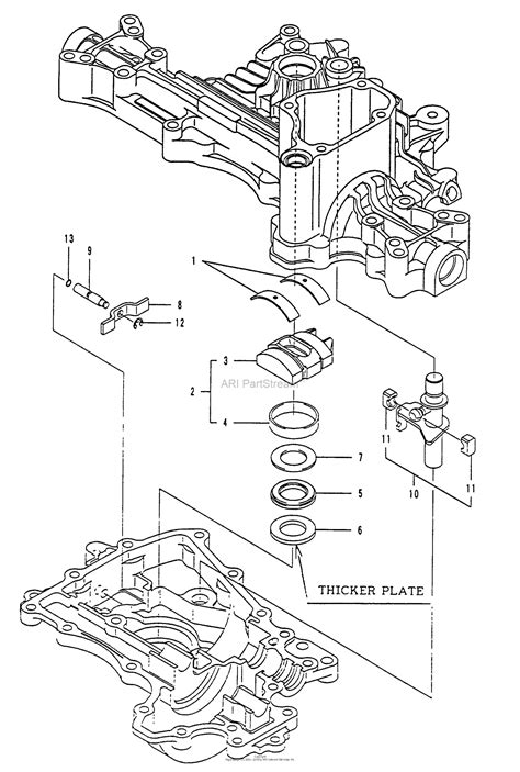 Husqvarna Tuff Torq K55J Transaxle Parts Diagram For Range Shift Assy