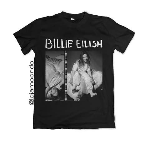 Camiseta Billie Eilish No Elo7 Loja Moondo Canecas E Camisetas