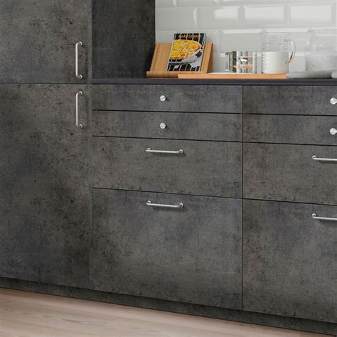 Фасад для кухни панель ящика IKEA КАЛЬХЮТТАН 60x20 темно-серый под ...