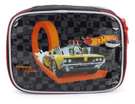 Estojo Box Escolar Masculino Hot Wheels Lápis Luxcel Parcelamento sem juros