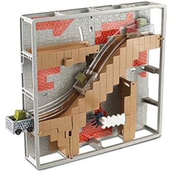 Amazon Hot Wheels Minecraft Track Blocks Abandoned Mineshaft Play Set Toys Games