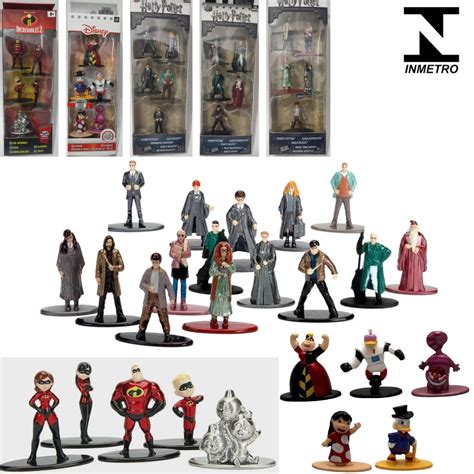Personagens Em Miniatura - Figuras Personagens Bonecos 5 Miniatura de Metal Colecionável Heróis e ...