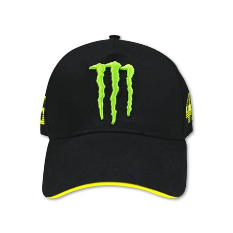VR46 Monster 46 Cap - Black | Motorcycle Caps | Bike Stop UK