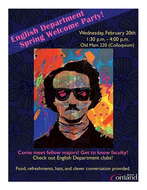 SUNY Cortland English Department - Mark your calendars! English