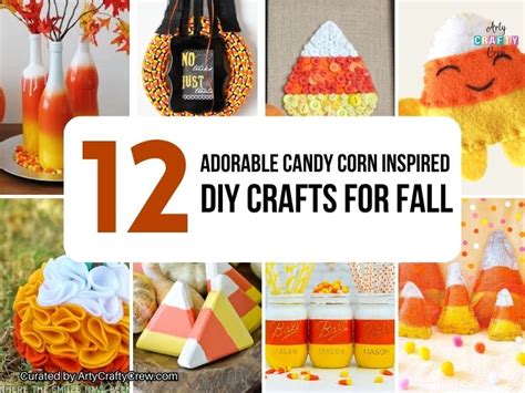 12 Adorable Candy Corn Inspired DIY Crafts For Fall - Arty Crafty Crew