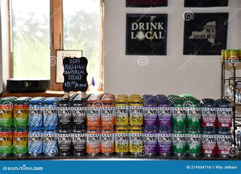 Naked Dove Brewing Company In Canandaigua New York Editorial Photo Image Of Green Bottle