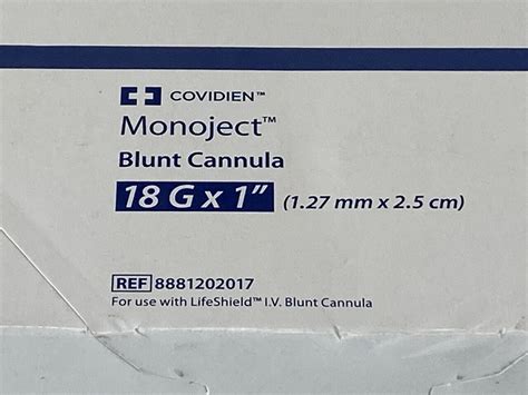 New Covidien Box Of 100 Monoject Blunt Cannula 8881202017 K25