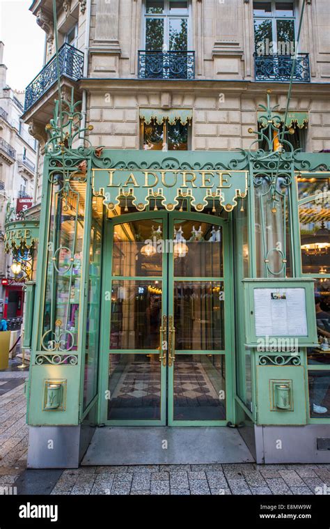 Ladurée Shop Front On The Champs Élysées Paris France Stock Photo Alamy