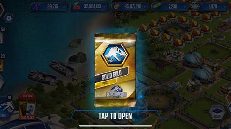 Opening A Solid Gold Pack Jurassic World The Game Youtube