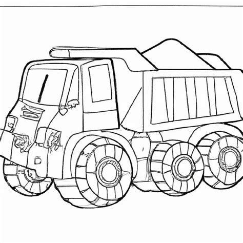 Colorir Desenho De Caminhão Arqueado Para Imprimir - 5 Desenhos de Caminhão Arqueado para Imprimir e Colorir