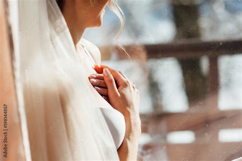 Sexy Lady In White Lingerie Relaxing At Window Stock Photo Adobe Stock