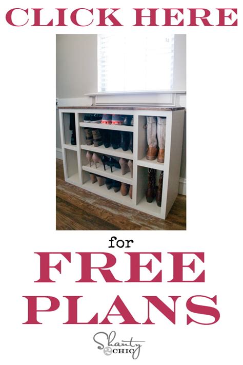 DIY Shoe Storage Cabinet - Shanty 2 Chic