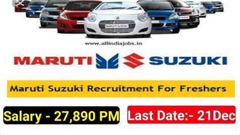 Maruti Suzuki Tw Vacancy Maruti Suzuki Recruitment Maruti