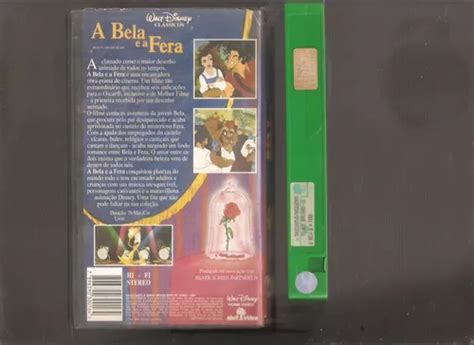 Vhs A Bela E A Fera Original Disney Fita Verde Raro Venda Em