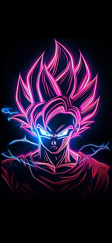 Neon Goku Anime Wallpapers Glowing Anime Wallpapers Hd