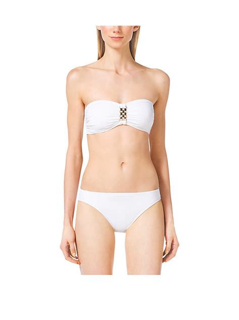 Embellished Bandeau Bikini Top Michael Kors Canada