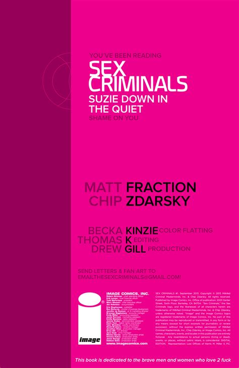 Read Online Sex Criminals Comic Issue 1