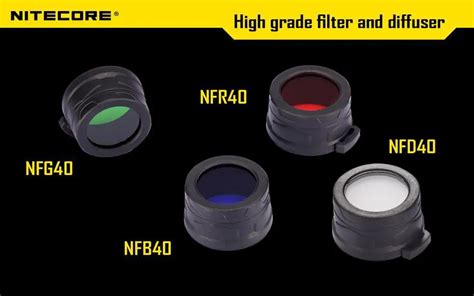 Free-shipping-1pc-Nitecore-Colour-Filter-40mm-NFR40-NFB40-NFG40-NFD40 ...