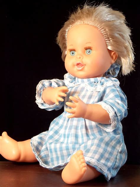 Vintage Doll Rub A Dub Dolly 1989 Ideal Bathtime Toy Blue Eyes 16 Etsy