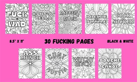 Swear Word Coloring Pages Adult Coloring Page Printable Fuck Off Twat Waffle Coloring Page