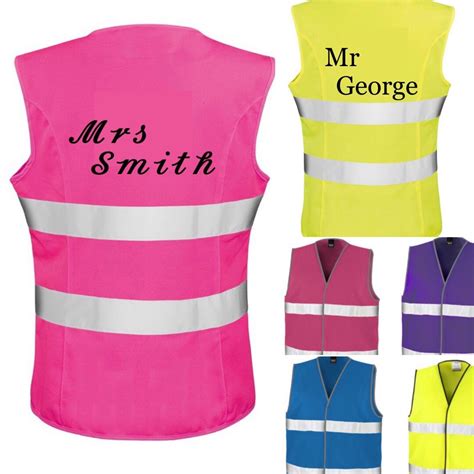 Personalised Hi Vis Vest Health And Safety Jacket Teacher T Etsy