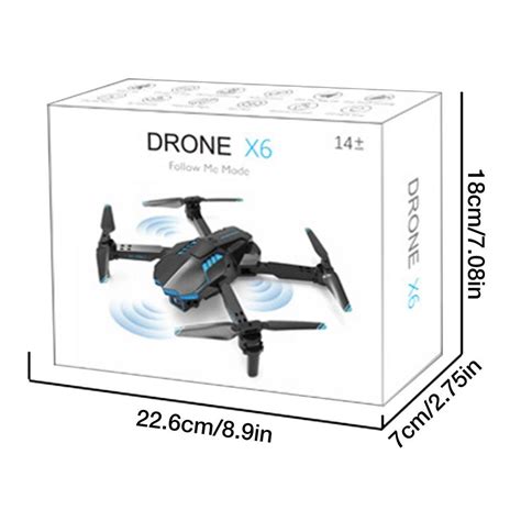 Deux caméras - Drone X6 Pro avec caméra HD 4K, Résistant à 360 ...