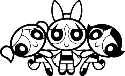 Powerpuff Girls Silhouette SVG