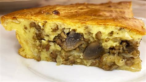 Просто, но родные ОБОЖАЮТ! ВКУСНЫЙ мясной пирог. Получается всегда ...
