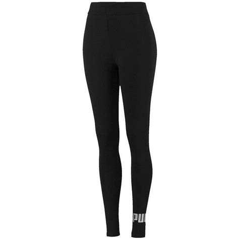 Legginsy Damskie Puma Ess Logo Czarno Srebrne Zoltan Sport