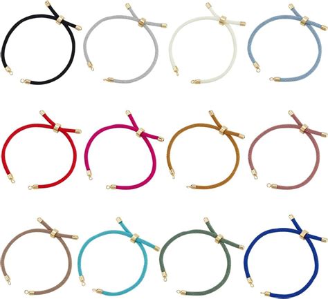 Unicraftale Pi Ces Couleurs Bracelets Coulissants Cordon En Nylon