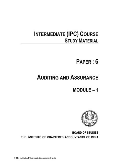 Pdf Module Basic Concepts In Auditing Preparation For An Audit