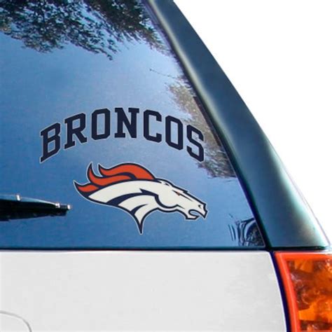 Denver Broncos 8'' x 8'' Arched Logo Decal