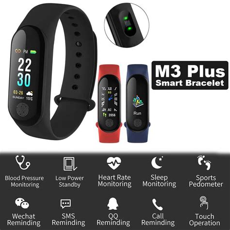 Smart Band M3 Plus Heart Rate Monitor Fitness Activity Tracker Smart