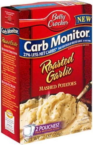 Betty Crocker Roasted Garlic Mashed Potatoes 72 Oz Nutrition Information Innit