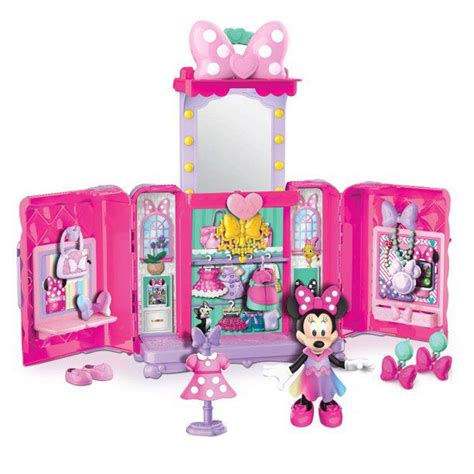 Set Minnie Mouse Closet de lujo portátil Disney Junior Original DISNEY