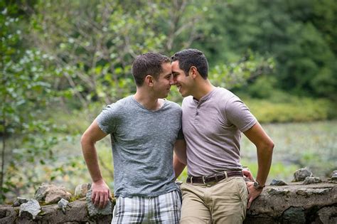 Outdoor Gay Engagement Shoot In Massachusetts POPSUGAR Love Sex