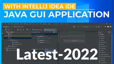 First Java Swing GUI Application With IntelliJ IDEA IDE 2022 The