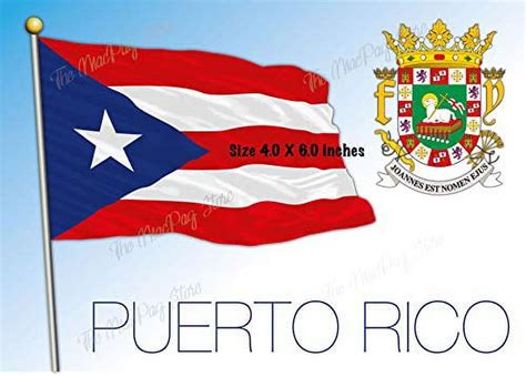 Puerto Rico Flag Sticker Pack Of 2 Decal Puerto Rican Flag Laptop