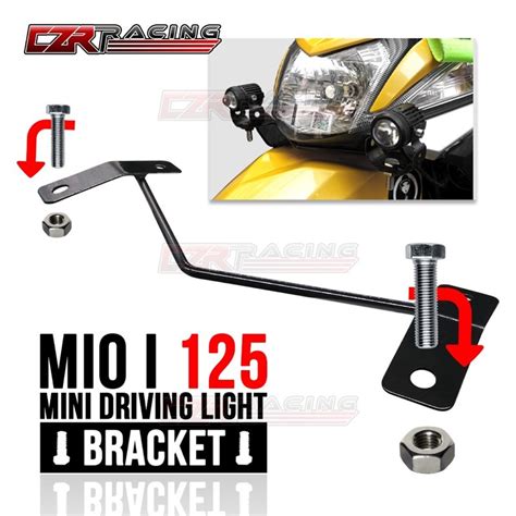 Ready Stock Moto One Mdl Mini Driving Light T Post Bracket For Aerox