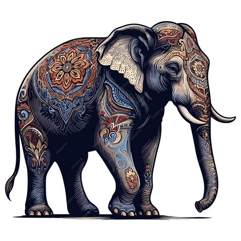 Premium Vector Elephant Vector Cartoon Illustration