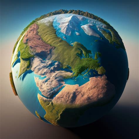 Earth on the earth earth in the sky earth in space | Premium AI