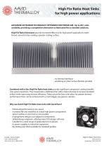 Dissipateur Thermique En Aluminium High Fin Ratio Aavid Thermalloy