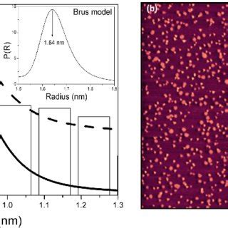 A Size Distributions Of Cdte Gsh Nanocrystals Obtained From Tem