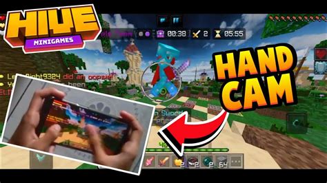 Hive Skywars Mobile Handcam Part 01 Full Mobile Mcpe Gameplay