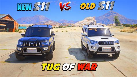 NEW SCORPIO CLASSIC S11 VS OLD SCORPIO S11 DRAG RACE TUG OF WAR GTA